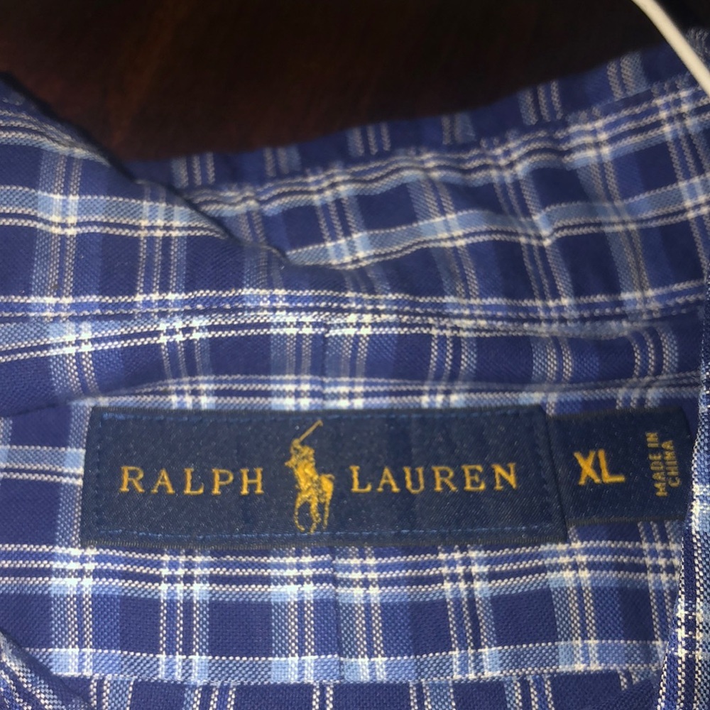 Blue Ralph Lauren button down - Picture 2 of 3